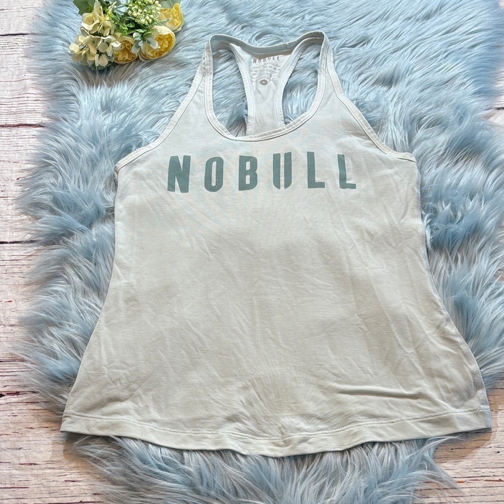 NOBULL Graphic Racerback Mint Tank Top sz S